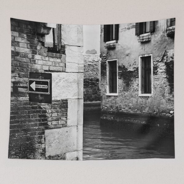 Item preview, Venice Canal, Black and White Photograph designed and sold by IdoFriedmanArt.