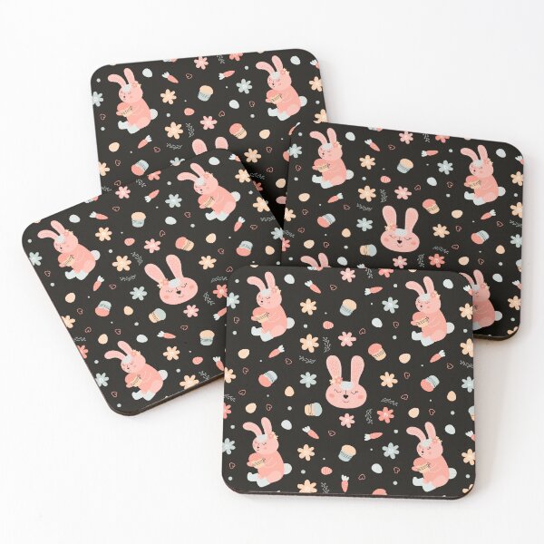 Item preview, Easter pattern with rabbits, cakes, eggs, willow designed and sold by Funwaytrend.