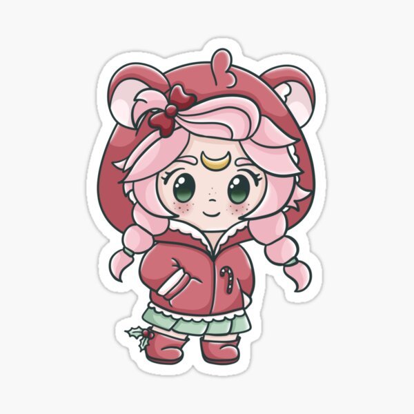 Chibi pilou ours de Noël Sticker