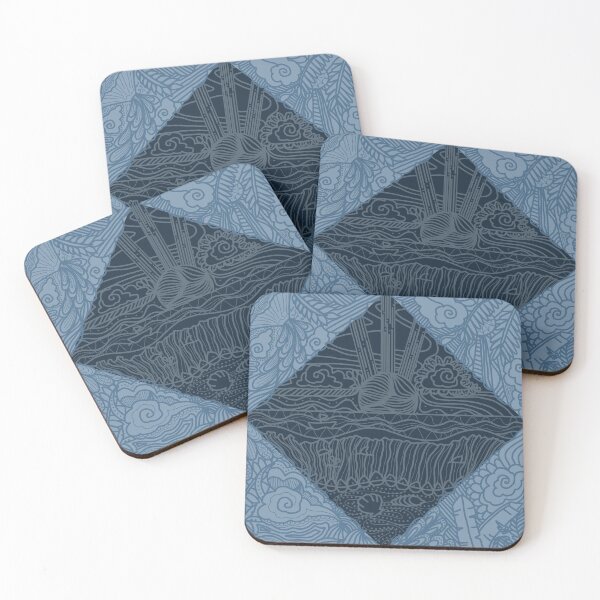 Item preview, NATURE MANDALA BLUE designed and sold by ulricateodoro.