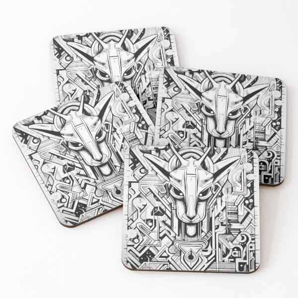 Item preview, Grafitti Inspiration Street Art Antelope graffiti geometry designed and sold by Toms Tee.