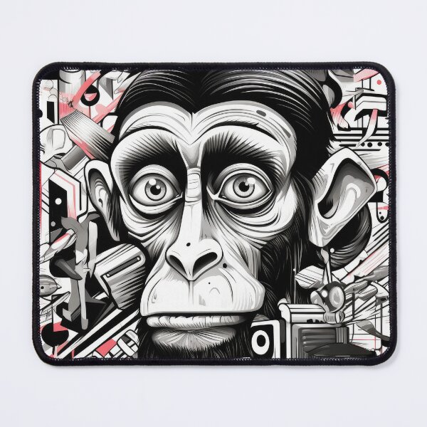 Item preview, Grafitti Inspiration Street Art Chimpanzee Monkey graffiti geometry designed and sold by Toms Tee.