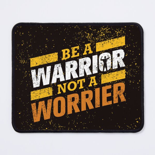 Item preview, Warrior vs. Worrier - Inclined Typography Art designed and sold by DigitalGraphic1.