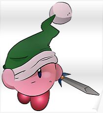 Kirby with Sword Poster