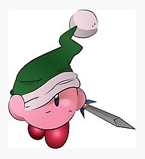 Kirby with Sword Photographic Print