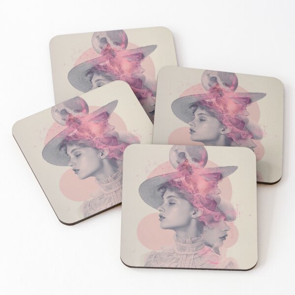Item preview, Woman With Hat | Romantic Vintage Feminine Portrait Art Print designed and sold by VUK VESOVIC.