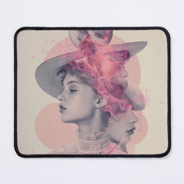 Item preview, Woman With Hat | Romantic Vintage Feminine Portrait Art Print designed and sold by VUK VESOVIC.