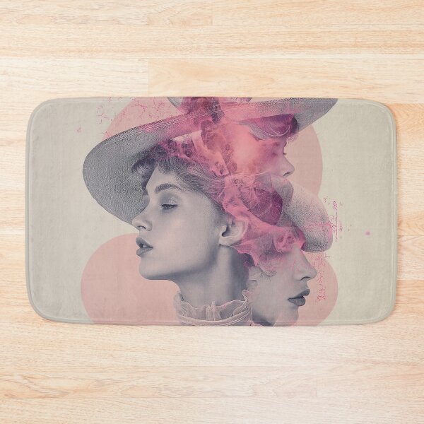 Item preview, Woman With Hat | Romantic Vintage Feminine Portrait Art Print designed and sold by VUK VESOVIC.