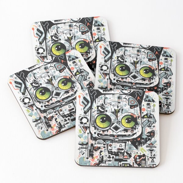Item preview, Grafitti Inspiration Street Art Cat graffiti geometry designed and sold by Toms Tee.