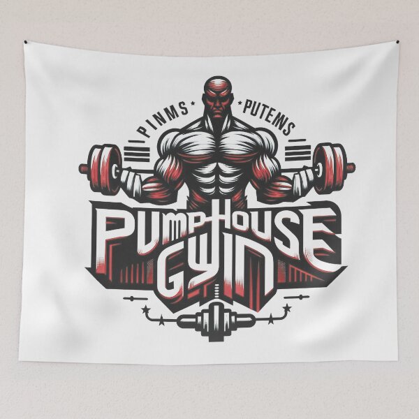 Item preview, Pump House Gym Logo designed and sold by Random Designs.