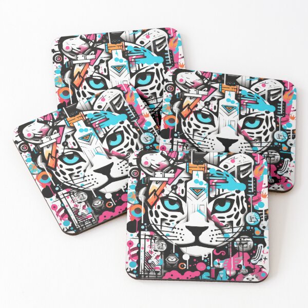 Item preview, Grafitti Inspiration Street Art Leopard graffiti geometry designed and sold by Toms Tee.