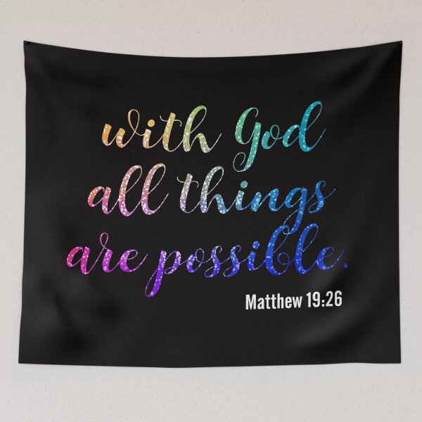 Item preview, Faith-Inspired Design: With God, All Things Are Possible - Matthew 19:26 designed and sold by FaithCreatives.