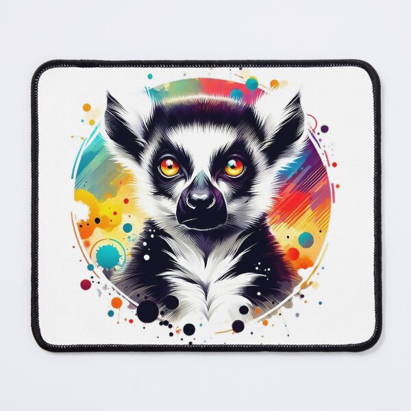 Item preview, Beautiful lemur with colorful background designed and sold by Marcoshop10.