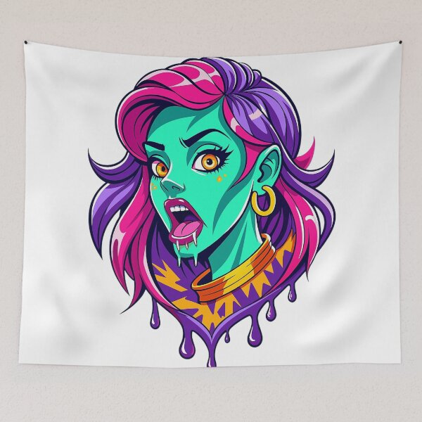 Item preview, biting her lip graffiti design girl designed and sold by Arextr.