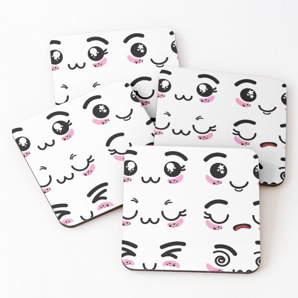 Item preview, Adorable Kawaii Faces designed and sold by Cookie Monster Designs.