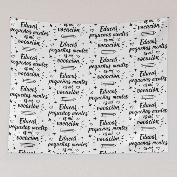 Item preview, Educar pequeñas mentes es mi vocación. Educating little minds is my calling - in Spanish. designed and sold by pidzam4e.