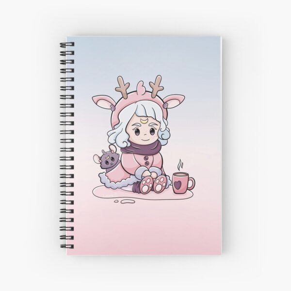 Pilou pink deer Spiral Notebook