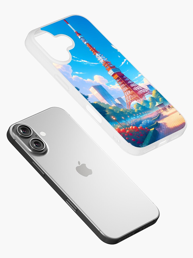 iPhone - tsuO2O4　tokyo grapher iPhone 8plus Retro 16 bit gamer inspired Tokyo cityscape