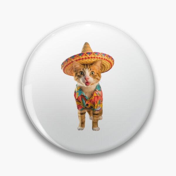 Item preview, Sombrero Cat Selfie: Tropical Beach Vibes designed and sold by CatMemesWorld.