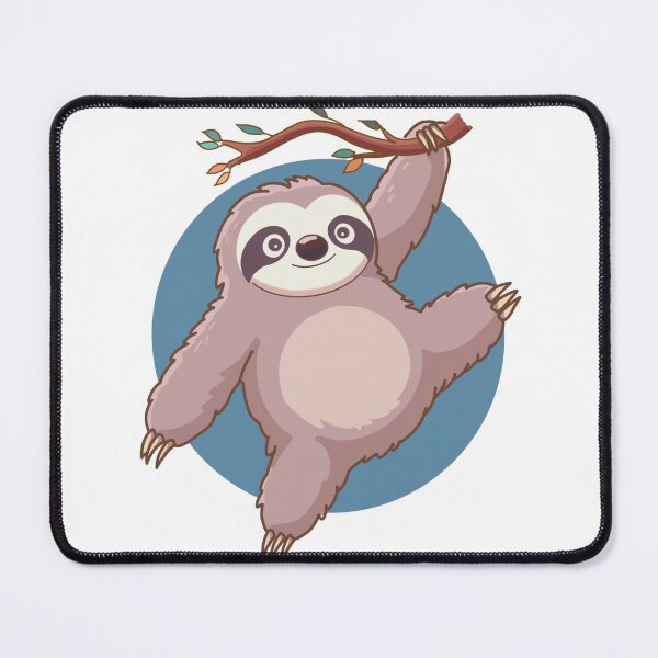 Item preview, A mischievous sloth hangs on a branch. designed and sold by atika-atk.