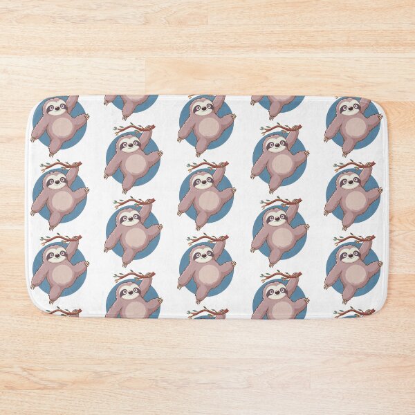 Item preview, A mischievous sloth hangs on a branch. designed and sold by atika-atk.