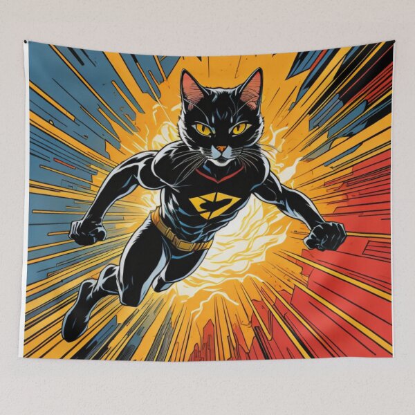 Item preview, Superhero Cat designed and sold by Nikki-Designz.