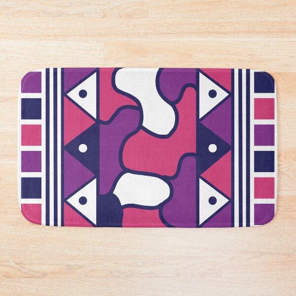Item preview, Bogolan patterns pink designed and sold by Wolagno.