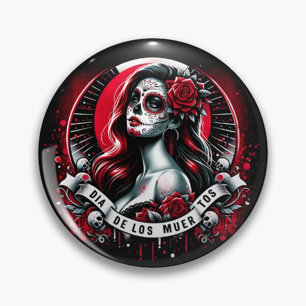 Item preview, De Los Muertos Mysterious Beauty In Sugar Skull designed and sold by Joyful-Park.