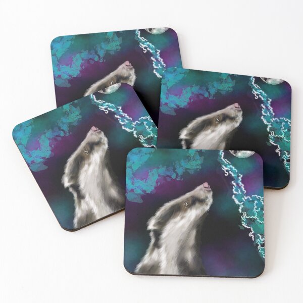 Item preview, Moon Gazing Badger designed and sold by Theuglyhouse.