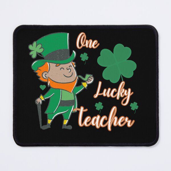 Item preview, One Lucky Teacher Retro Vintage St Patrick's Day designed and sold by Belhbib Art ⭐⭐⭐⭐⭐.