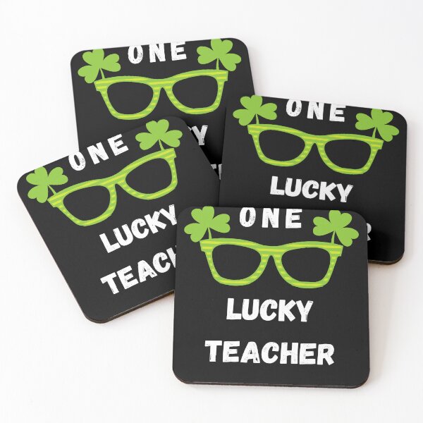 Item preview, One Lucky Teacher Retro Vintage gafas Día de San Patricio designed and sold by Belhbib Art ⭐⭐⭐⭐⭐.