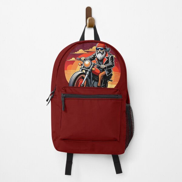 Item preview, bearded biker riding chopper into the sunset designed and sold by Arextr.