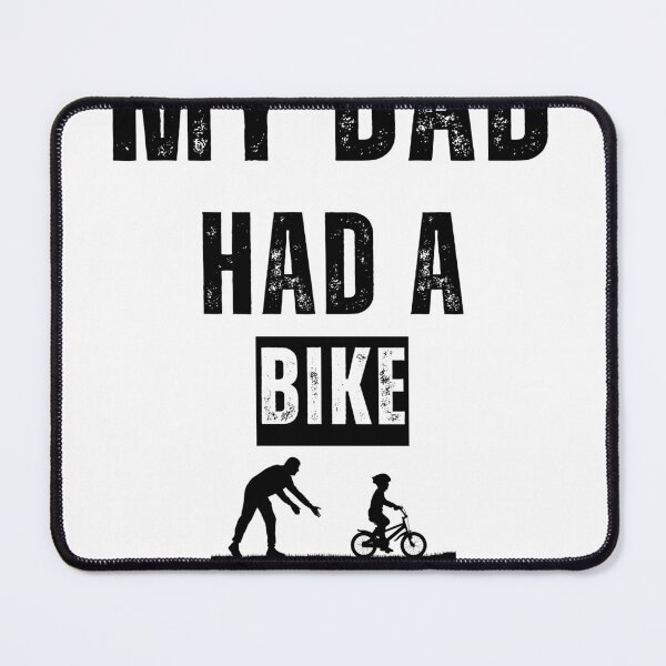 Item preview, "My Dad Had A Bike" Funny Tee | White design designed and sold by AI-volution.