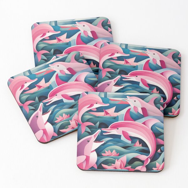 Item preview, Pink Dolphins designed and sold by Owl-o-the-wisp.
