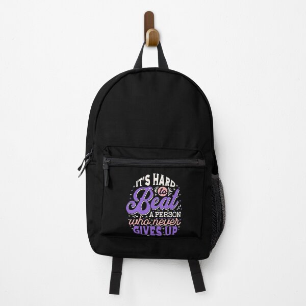 Item preview, It's Hard to Beat a Person Who Never Gives Up designed and sold by Encompassing Threads.