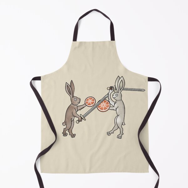 Item preview, Medieval Marginalia Rabbit swordfight designed and sold by MargiKnights.