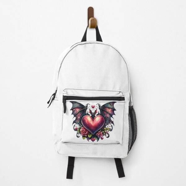 Item preview, Gothic heart with bat wings goth valentines day Sticker designed and sold by Expressions-Sel.