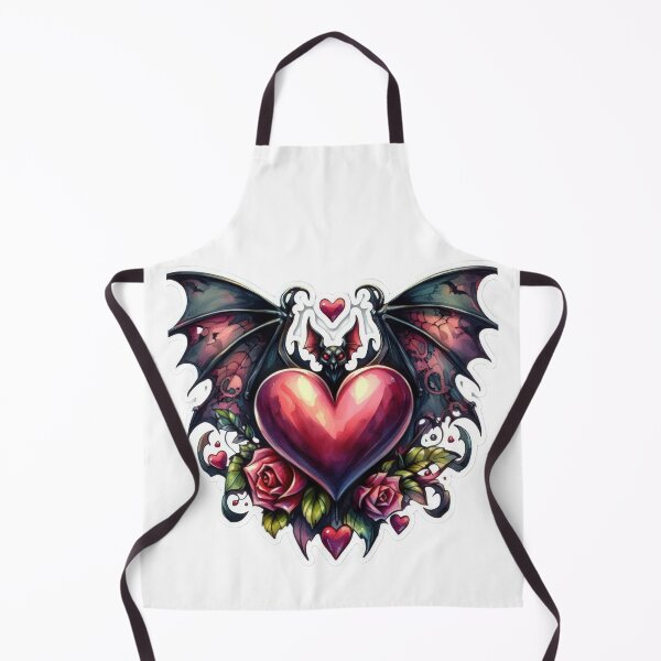 Item preview, Gothic heart with bat wings goth valentines day Sticker designed and sold by Expressions-Sel.