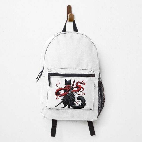 Item preview, Black Cat Samurai Ninja Japan Art designed and sold by TomFrontierArt.