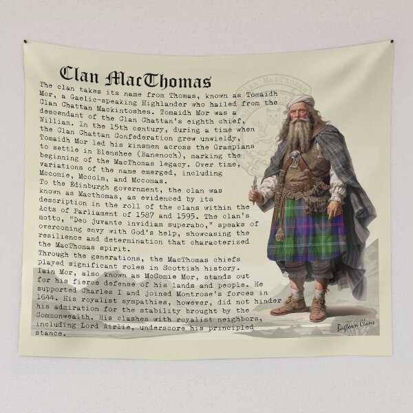 Item preview, MacThomas Scottish Clan History  designed and sold by BagTown Clans.