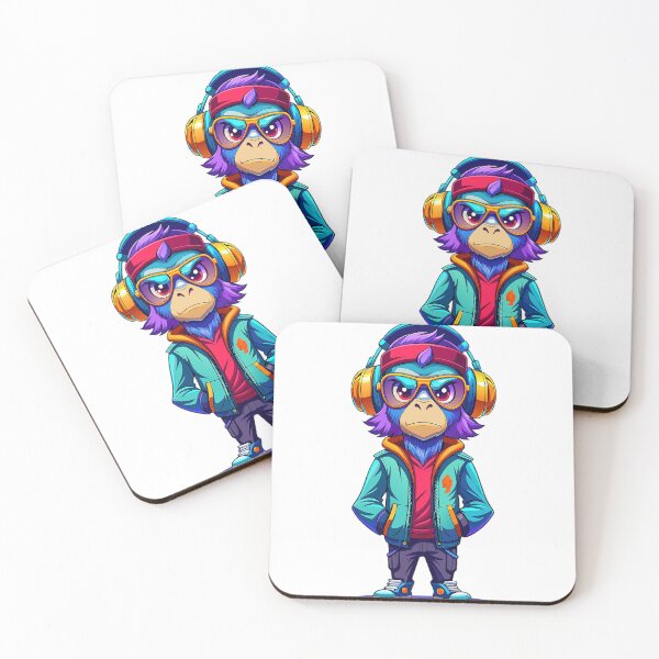 Item preview, cool anime chimp colourful designed and sold by Arextr.