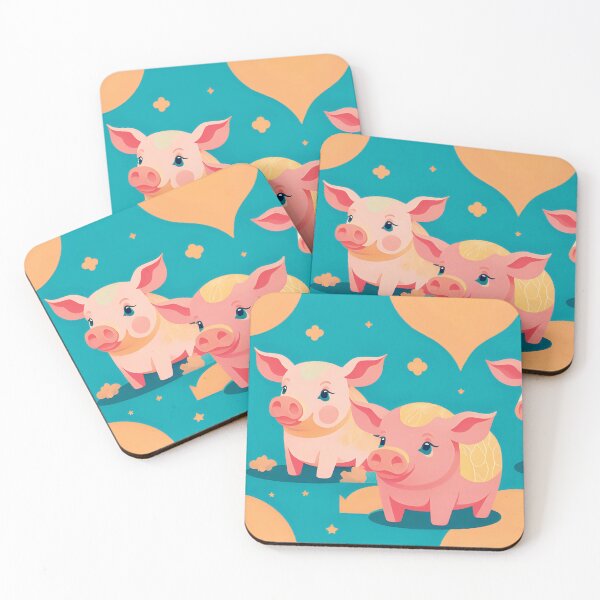 Item preview, Pink piglets designed and sold by NellyHorse.