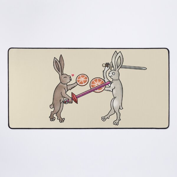 Item preview, Love-struck Rabbits Combat - Smooch Sword designed and sold by MargiKnights.