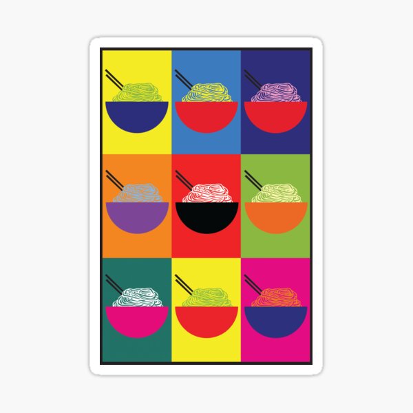 Pop Pho Art Sticker