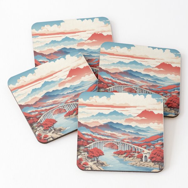 Item preview, Gwangan Bridge Korea Starry Night Tourism Vintage Poster designed and sold by TravelersGems.