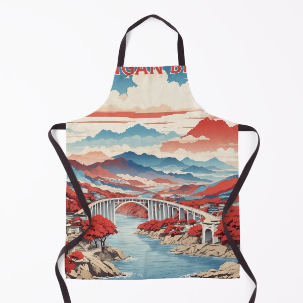 Item preview, Gwangan Bridge Korea Starry Night Tourism Vintage Poster designed and sold by TravelersGems.