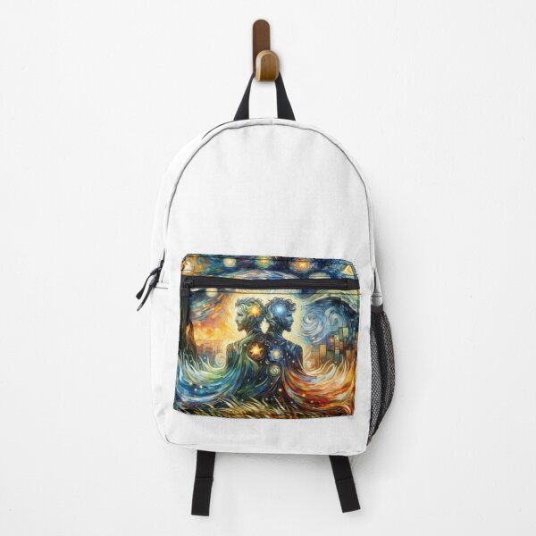 Item preview, Gemini Zodiac sign inspired by Van Gogh designed and sold by ZodiBlend.