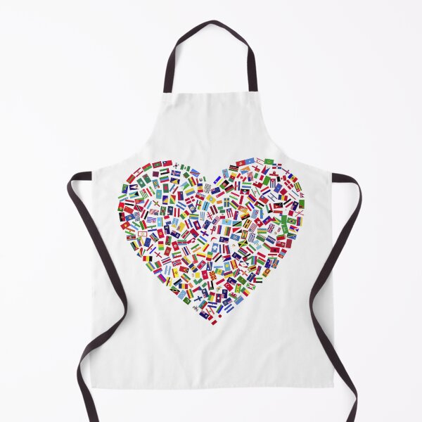 Item preview, Flags of the world in shape of a heart designed and sold by Divine Ease.