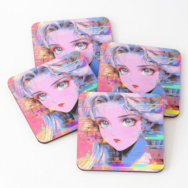 Item preview, Vaporwave Anime Girl designed and sold by AxeWave.