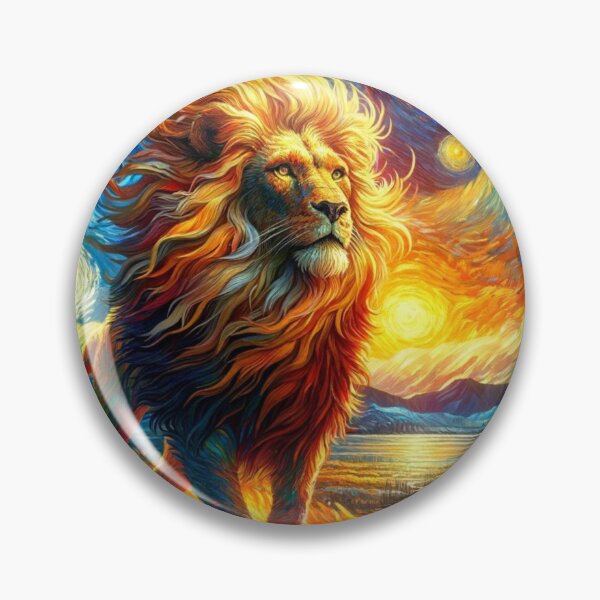 Artikelvorschau, Leo Zodiac sign inspired by Van Gogh entworfen und verkauft von ZodiBlend.